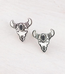 YK Trading Western Cow Skull Stud Earrings