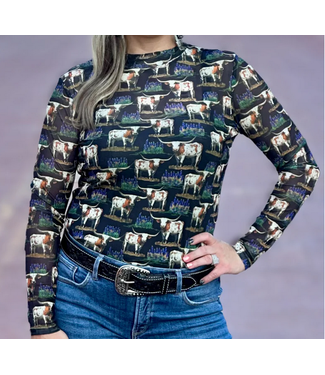 Sterling Kreek Somewhere in Texas Mesh Top