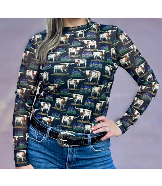 Sterling Kreek Somewhere in Texas Mesh Top