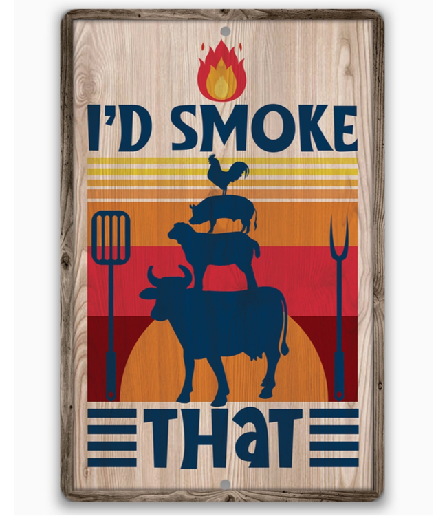 Lone Star Art Metal Sign 8x12