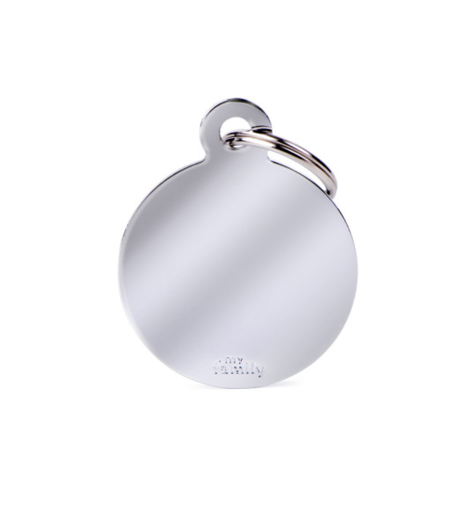 MyFamily Aluminum Circle Tag