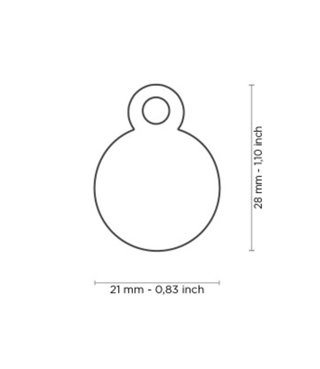 MyFamily Aluminum Circle Tag