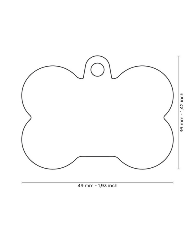 MyFamily Hushtag XL Bone Tag