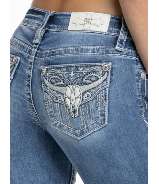 Miss Me Seren Longhorn Mid Rise Bootcut Jean