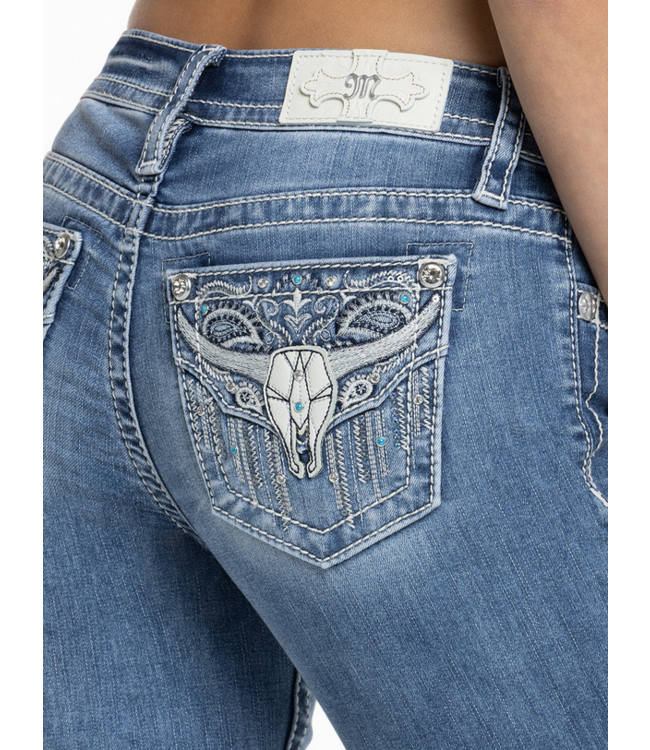Miss Me Seren Longhorn Mid Rise Bootcut Jean