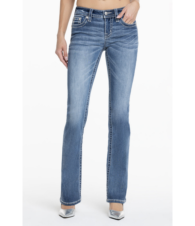 Miss Me Seren Longhorn Mid Rise Bootcut Jean