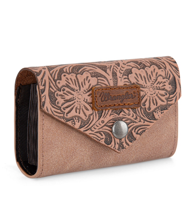 Wrangler Wrangler Floral Tooled Wallet Card Holder