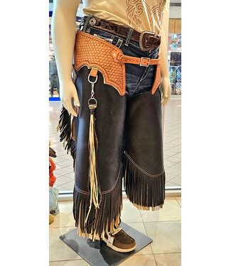 Beyond the Barn Custom Made Buffalo Leather Chinks BTB Large