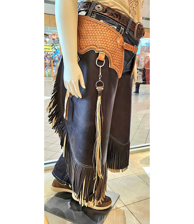 Beyond the Barn Custom Made Buffalo Leather Chinks BTB Large