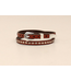 Diamond Studs Leather Hatband