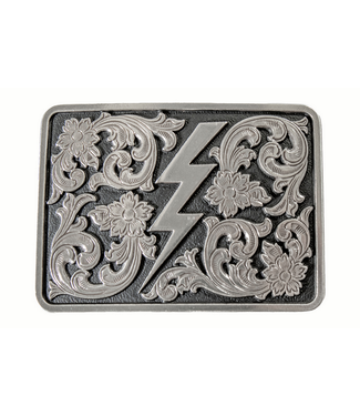 Blazin Roxx Blazin Roxx Buckle Rectangle Lightning Bolt