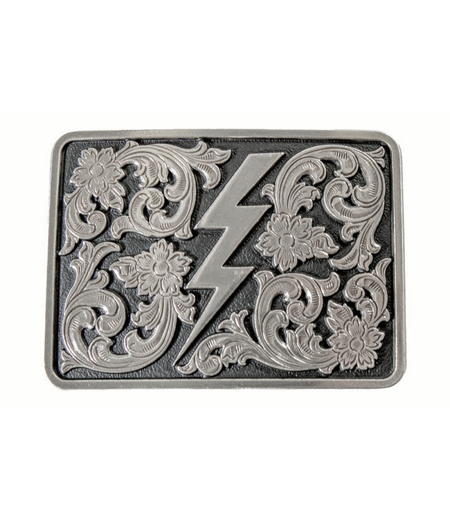Blazin Roxx Blazin Roxx Buckle Rectangle Lightning Bolt