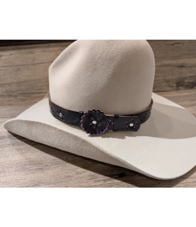 Beyond the Barn BTB Flower Overlay Hatband 1"