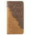 Montana West Wrangler Embossed Floral Mens Bifold Leather Wallet