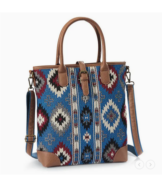 Back in the Saddle Southwestern Print Jacquard Handbag