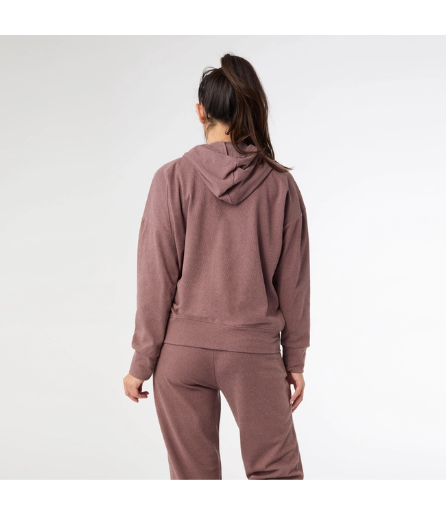 Coco+Carmen Weekend Brushed Long Sleeve Full Zip Hoodie