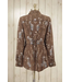 Back in the Saddle Womens Sandwash Floral Tunic Shirt