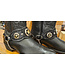 Beyond the Barn Tooled Texas Star Concho Black Leather Boot Chains Pair BTB