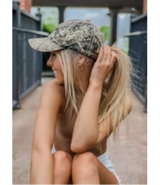 C.C Beanie Mossy Oak Mini Break-Up Camouflage Ball Cap