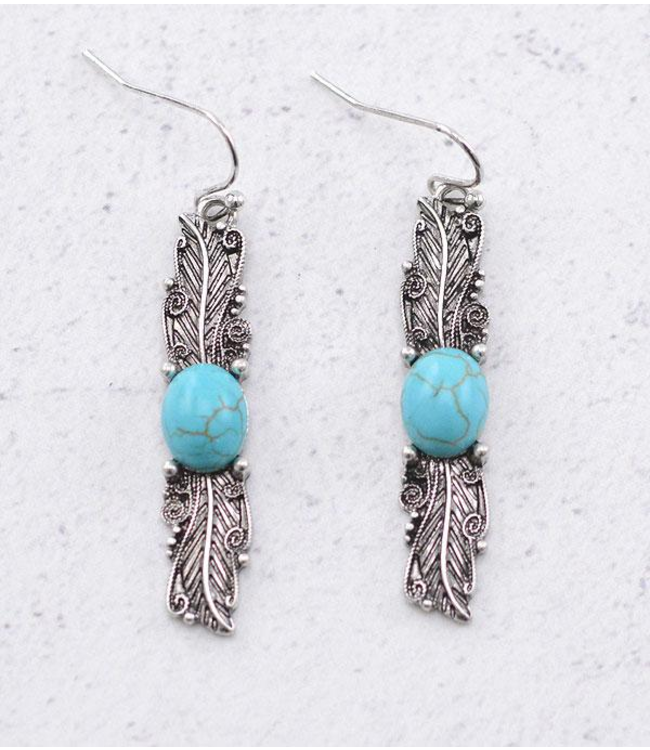 YK Trading Turquoise Drop Earrings