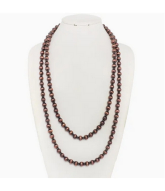 SP Sophia Collection Western Metallic Bead Wrap Necklace