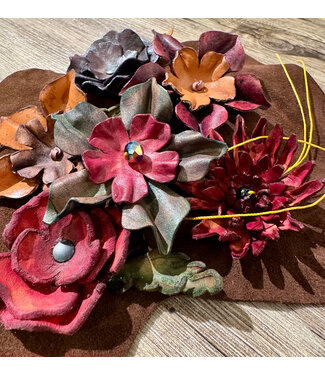 Leather Flowers Assort. BTB