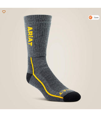 Ariat Midweight Merino Wool Performance Work Sock