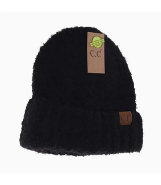 C.C Beanie Mixed Tone Boucle Cuff C.C Beanie