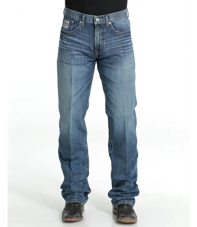 Cinch Mens Relaxed Fit White Label Jean Medium Stone 32 32