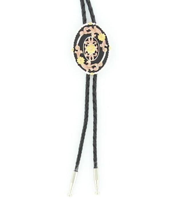 M&F Western Double S Tri Color Floral Bolo