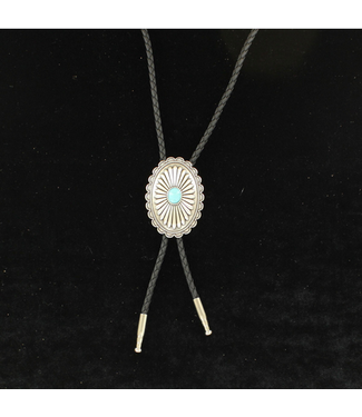 M&F Western Flower w/Stone Concho Bolo