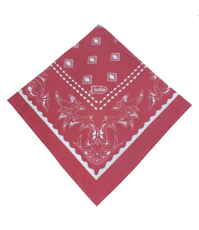 Justin Justin Large Bandana - Red