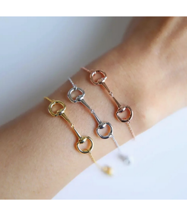 Westrian (Formerly Equipage) Single Sterling Silver English Snaffle Horse Bit Bracelet