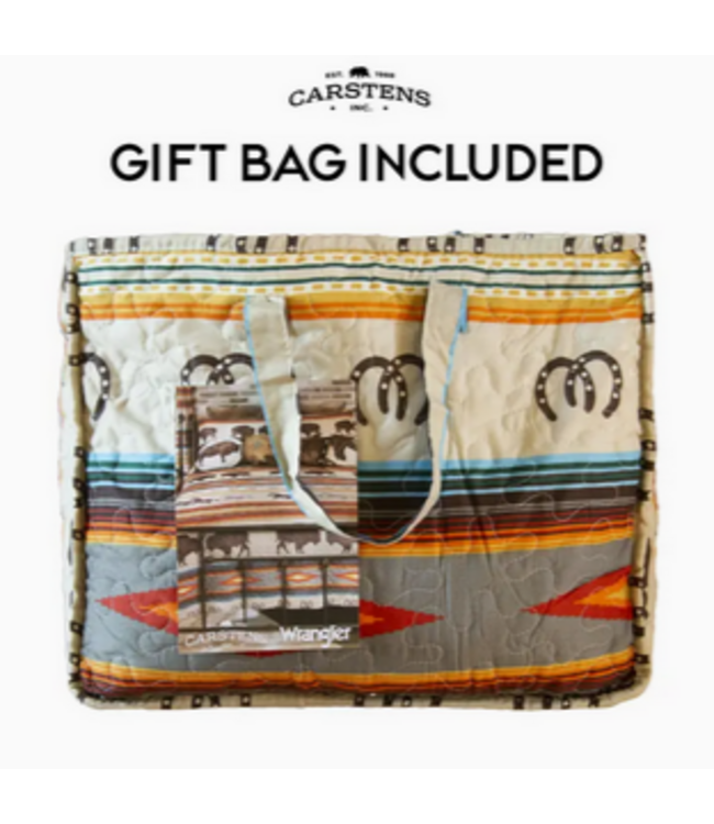 Wrangler Western Stripe Quilt Queen Set