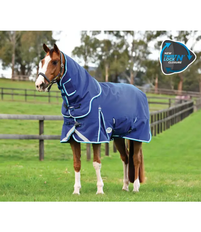 Weatherbeeta Comfitec Ultra Hardi Detach-A-Neck Medium Blue/Bright Blue 81"