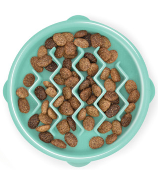 Outward Hound Fun Feeder Slo Bowl Mint Tiny