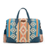 Wrangler Wrangler Sherpa Aztec Canvas Duffle Bag