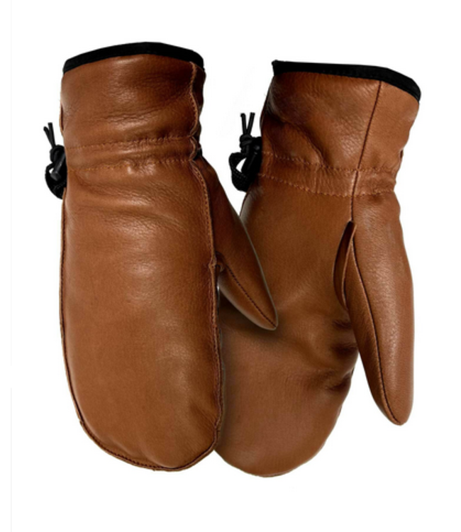 Hand Armor Gloves Premium Deer Leather Mitten Chestnut