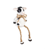 Evergreen Enterprises Petal Plow Table Decor Farm Animal with Dangling Legs Resin