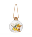Evergreen Enterprises Petal Plow LED Hanging Decor Glass Jar with Floral 3.5"H