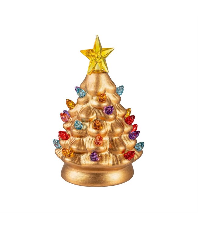 Evergreen Enterprises Joyful Traditions LED Table Decor Ceramic Metallic