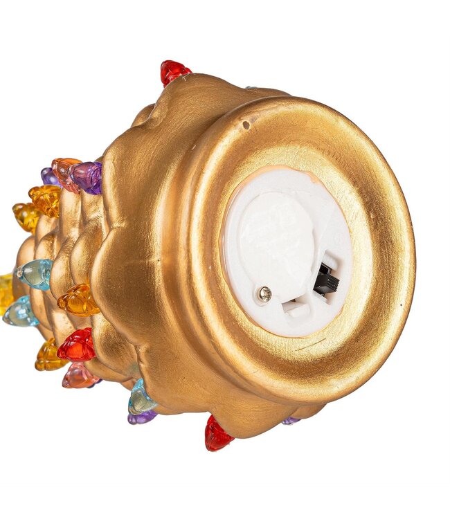 Evergreen Enterprises Joyful Traditions LED Table Decor Ceramic Metallic