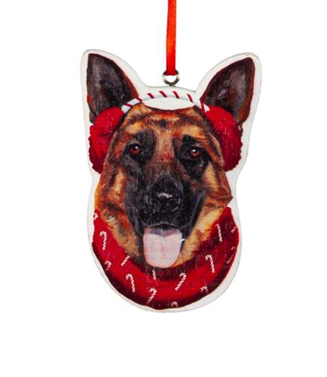 Youngs Wood Dog Pet Ornament