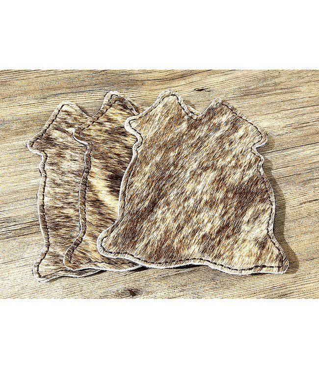 Beyond the Barn Hair On Cowhide Coaster BTB
