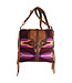 Justin Justin Crossbody Brown With Purple Aztec Blanket Handbag