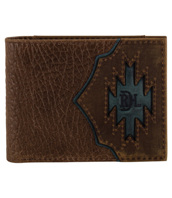 Red Dirt Hat Co. Red Dirt Hat Bifold Wallet Yoke W/Teal Inlay