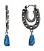 Justin Justin Double Horseshoe Earrings w/Stone