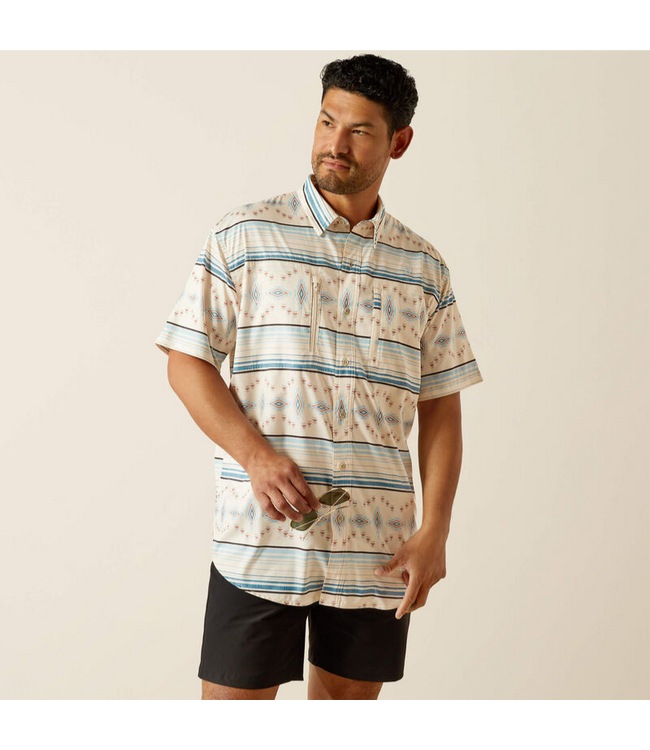 Ariat Mens VentTEK Classic Fit Shirt - Moonbeam