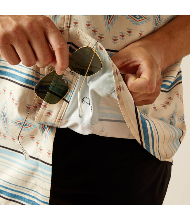 Ariat Mens VentTEK Classic Fit Shirt - Moonbeam