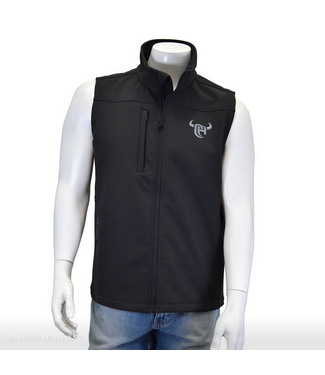 Cowboy Hardware 3D CH Logo Polyshell Vest Jet Black